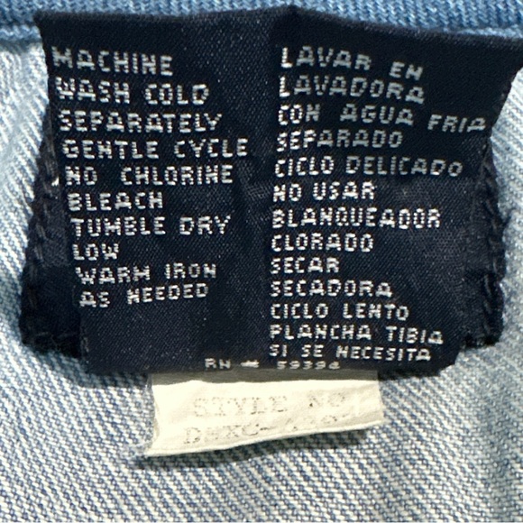 Solutions Embroidered U.S.A. with Stars Patriotic Sleeveless Denim Vest - Picture 13 of 17